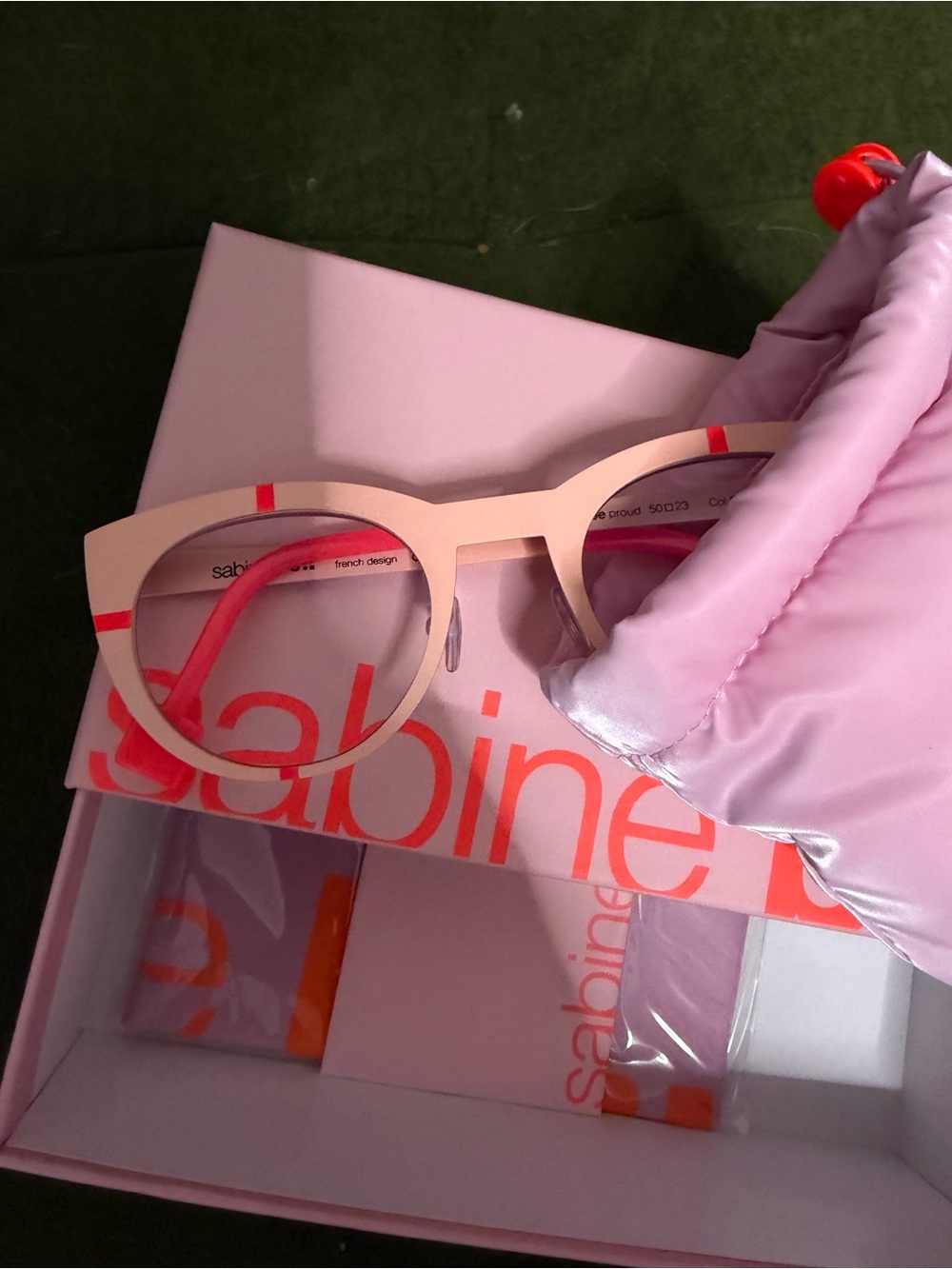 Sabine Be “Be Proud” glasses NWT Clear Lenses